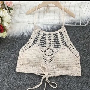 Sale!!Tassel Crochet Cropped S